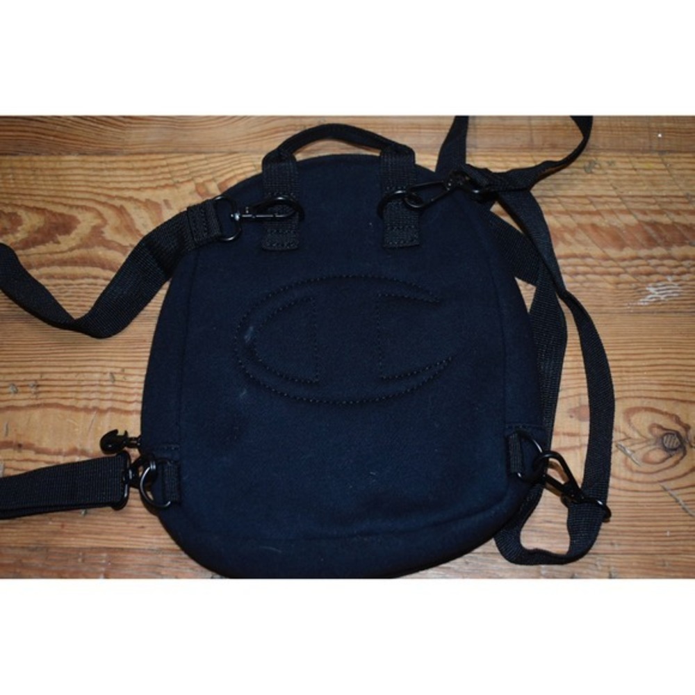 Champion Mini Backpack Black Small Cute School Bag Travel Purse Y2K - Picture 3 of 4